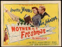 2y782 MOTHER IS A FRESHMAN 1/2sh '49 Loretta Young & Van Johnson, the cheer leader of the year!