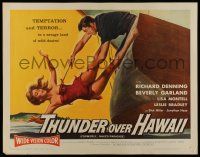 2y792 NAKED PARADISE 1/2sh R60 art of sexy Beverly Garland caught by hook, Thunder Over Hawaii!