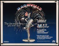 2y794 NASHVILLE 1/2sh '75 Robert Altman, cool patriotic sexy microphone artwork!