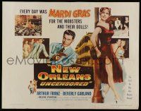 2y799 NEW ORLEANS UNCENSORED 1/2sh '54 Castle, sexy full-length Helene Stanton in red dress!