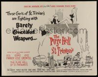 2y838 PURE HELL OF ST TRINIAN'S 1/2sh '61 English comedy, sexy artwork, barely concealed weapons!
