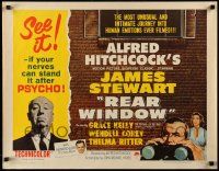 2y845 REAR WINDOW 1/2sh R62 Alfred Hitchcock shown with Jimmy Stewart & sexy Grace Kelly!