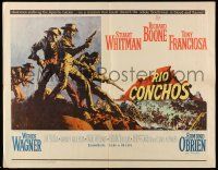2y854 RIO CONCHOS 1/2sh '64 art of cowboys Richard Boone, Stuart Whitman & Tony Franciosa!