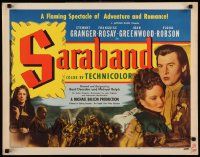2y862 SARABAND FOR DEAD LOVERS 1/2sh '48 Stewart Granger in a spectacle of adventure & romance!