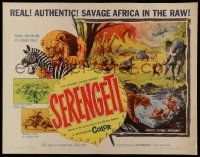2y869 SERENGETI 1/2sh '60 savage Africa in the raw, art of natives & animals!
