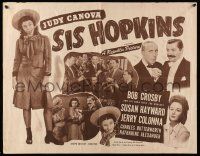 2y881 SIS HOPKINS 1/2sh R40s Judy Canova goes to the big city to meet her rich relatives!