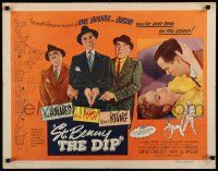 2y899 ST BENNY THE DIP style B 1/2sh '51 directed by Edgar Ulmer, Dick Haymes & Nina Foch!