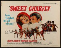 2y908 SWEET CHARITY 1/2sh '69 Bob Fosse musical starring Shirley MacLaine, it's all about love!