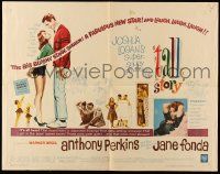 2y911 TALL STORY 1/2sh '60 Anthony Perkins, early Jane Fonda, basketball!