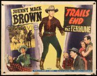 2y938 TRAIL'S END 1/2sh '49 cowboys Johnny Mack Brown & Max Terhune!