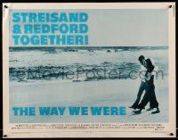 2y964 WAY WE WERE 1/2sh '73 Barbra Streisand & Redford walk on the beach, different blue design!