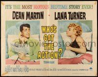2y977 WHO'S GOT THE ACTION 1/2sh '62 Daniel Mann directed, Dean Martin & irresistible Lana Turner!