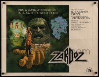 2y997 ZARDOZ 1/2sh '74 fantasy art of Sean Connery, who has seen the future and it doesn't work!