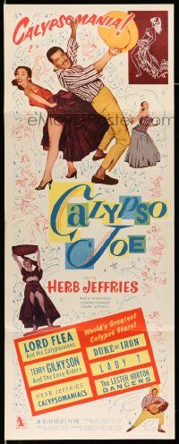 2y057 CALYPSO JOE insert '57 Herb Jeffries, sexy Angie Dickinson, bongo beat, cool images!