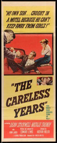 2y066 CARELESS YEARS insert '57 girls from the right homes stumble into the wrong kind of love!