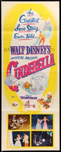 2y090 CINDERELLA insert R57 Disney's classic musical cartoon, the greatest love story ever told!