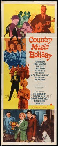 2y109 COUNTRY MUSIC HOLIDAY insert '58 Zsa Zsa Gabor, Ferlin Husky & other country music stars!