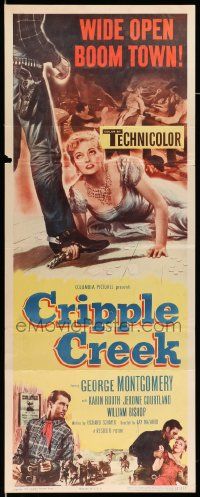 2y116 CRIPPLE CREEK insert '52 George Montgomery, cool art of gambling cheat getting caught!