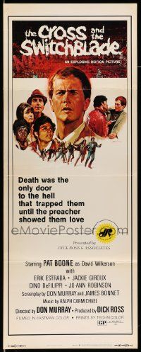 2y118 CROSS & THE SWITCHBLADE insert '70 great images, with Pat Boone, young Erik Estrada!