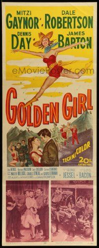 2y201 GOLDEN GIRL insert '51 art of sexy Mitzi Gaynor, Dale Robertson & Dennis Day!