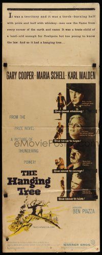 2y223 HANGING TREE insert '59 Gary Cooper, Maria Schell & Karl Malden, from the prize novel!