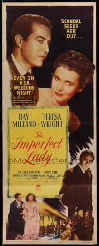 2y252 IMPERFECT LADY insert '46 Ray Milland, pretty Teresa Wright, Anthony Quinn