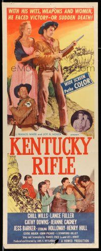 2y268 KENTUCKY RIFLE insert '55 with his wits, weapons & women he faced victory or sudden death!