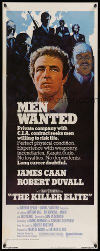 2y269 KILLER ELITE insert '75 art of James Caan & Robert Duvall, directed by Sam Peckinpah!