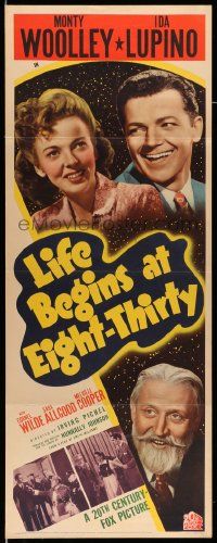 2y282 LIFE BEGINS AT EIGHT-THIRTY insert '42 Monty Woolley, Ida Lupino, Irving Pichel