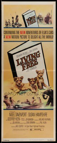 2y287 LIVING FREE insert '72 written by Joy Adamson, Elsa the Lioness was Born Free!