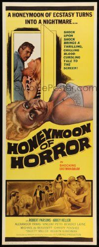 2y335 ORGY OF THE GOLDEN NUDES insert '64 sexy image, Honeymoon of Horror!