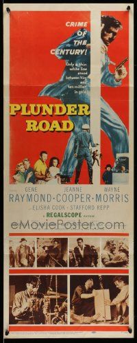 2y350 PLUNDER ROAD insert '57 Gene Raymond is after ten million in gold, crime of the century!