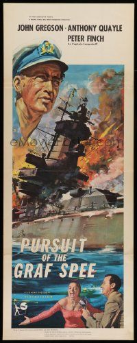 2y361 PURSUIT OF THE GRAF SPEE insert '57 Powell & Pressburger's Battle of the River Plate!