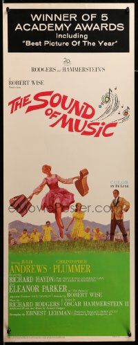 2y410 SOUND OF MUSIC insert '65 classic Howard Terpning art of Julie Andrews & top cast!