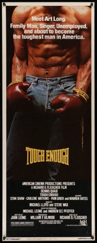 2y452 TOUGH ENOUGH insert '83 super close up of toughest boxer Dennis Quaid's abs!