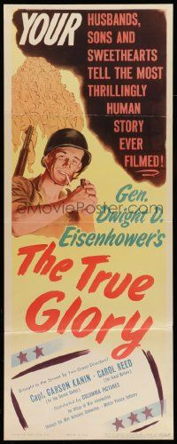 2y458 TRUE GLORY insert '45 World War II documentary by General Dwight D. Eisenhower!