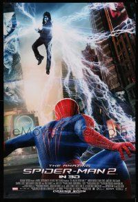 2z036 AMAZING SPIDER-MAN 2 int'l advance DS 1sh '14 angry Electro above Andrew Garfield!