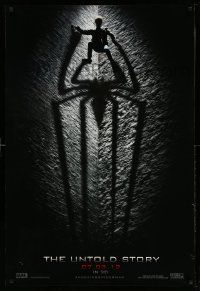 2z033 AMAZING SPIDER-MAN teaser DS 1sh '12 shadowy image of Andrew Garfield climbing wall!