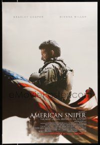 2z043 AMERICAN SNIPER advance DS 1sh '14 Clint Eastwood, Bradley Cooper as legendary Chris Kyle!