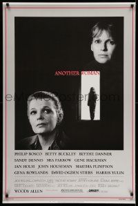 2z054 ANOTHER WOMAN 1sh '88 Gena Rowlands & Mia Farrow, directed by Woody Allen!