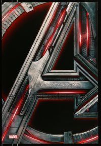 2z067 AVENGERS: AGE OF ULTRON teaser DS 1sh '15 Marvel Comics, Scarlett Johansson, Assemble!
