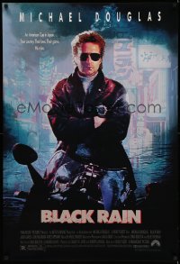 2z093 BLACK RAIN 1sh '89 Ridley Scott, Michael Douglas is an American cop in Japan!