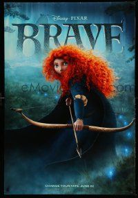 2z112 BRAVE advance DS 1sh '12 Disney/Pixar fantasy cartoon set in Scotland, cool close image!