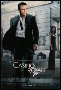 2z124 CASINO ROYALE advance 1sh '06 Daniel Craig as James Bond & sexy Eva Green!