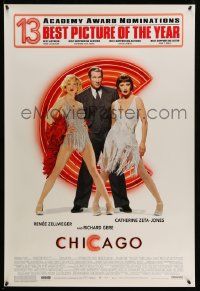 2z133 CHICAGO 1sh '02 Renee Zellweger & Catherine Zeta-Jones, Richard Gere, 13 AA nominations!
