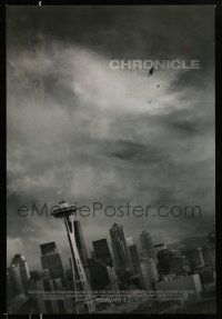 2z135 CHRONICLE style B advance DS 1sh '12 cool image of Seattle skyline & people flying!
