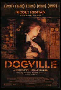 2z187 DOGVILLE DS 1sh '03 Lauren Bacall, Lars von Trier, great image of pretty Nicole Kidman!