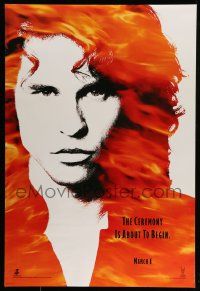 2z188 DOORS teaser DS 1sh '90 cool image of Val Kilmer as Jim Morrison, directed by Oliver Stone!