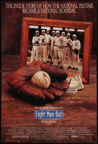 2z200 EIGHT MEN OUT 1sh '88 John Sayles, John Cusack, Chicago Black Sox, baseball!