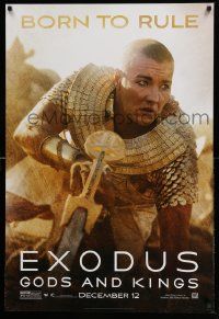 2z223 EXODUS: GODS & KINGS style F teaser DS 1sh '14 close-up of Joel Edgerton as Rhamses!